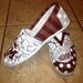 Texas A&M University hand painted TOMS