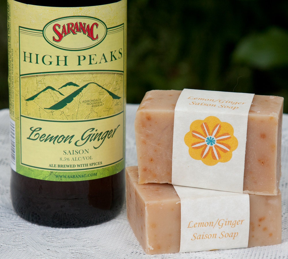 Lemon Ginger Saison Beer Soap - beersuds