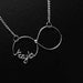 CUSTOM Personalized Wire Name / Word INFINITY Necklace 925 Sterling Silver
