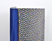 Handbound blank notebook, made from recycled banner and FSC paper