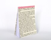 Recycled handmade notepad from children's book and maskingtape