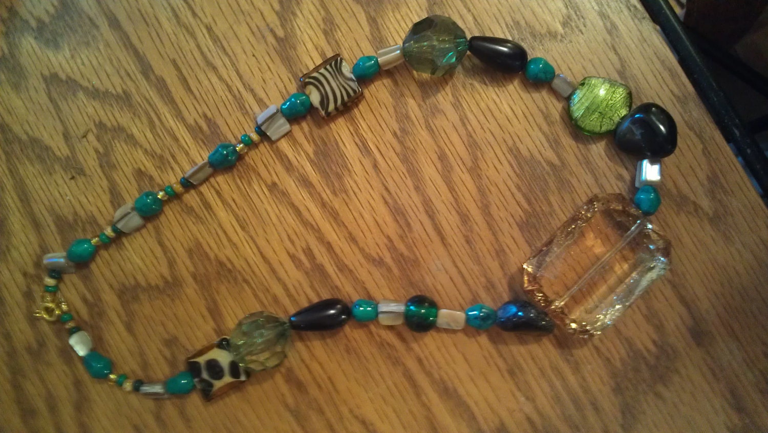 Jungle Green Necklace ... Kowgirl Charm ... Show Your Sass