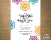 MOROCCAN - Modern Moroccan Ornament Wedding Invitation (SAMPLE)