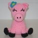 Plush Pig - Handmade Crochet Stuffed Animal