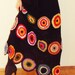 Boho Skirt, Gypsy Skirt, Long Skirt, Crochet, Geometric, Fall Skirt, OOAK