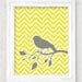 Bird Chevron Digital Printable Wall Art Print 8"x10" (Jpeg File) - INSTANT DOWNLOAD - V202a