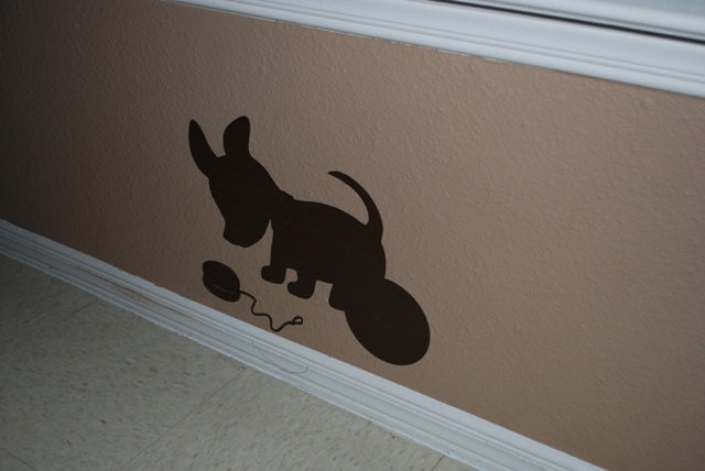 Dog / Puppy Silhouette Vinyl Wall Decal