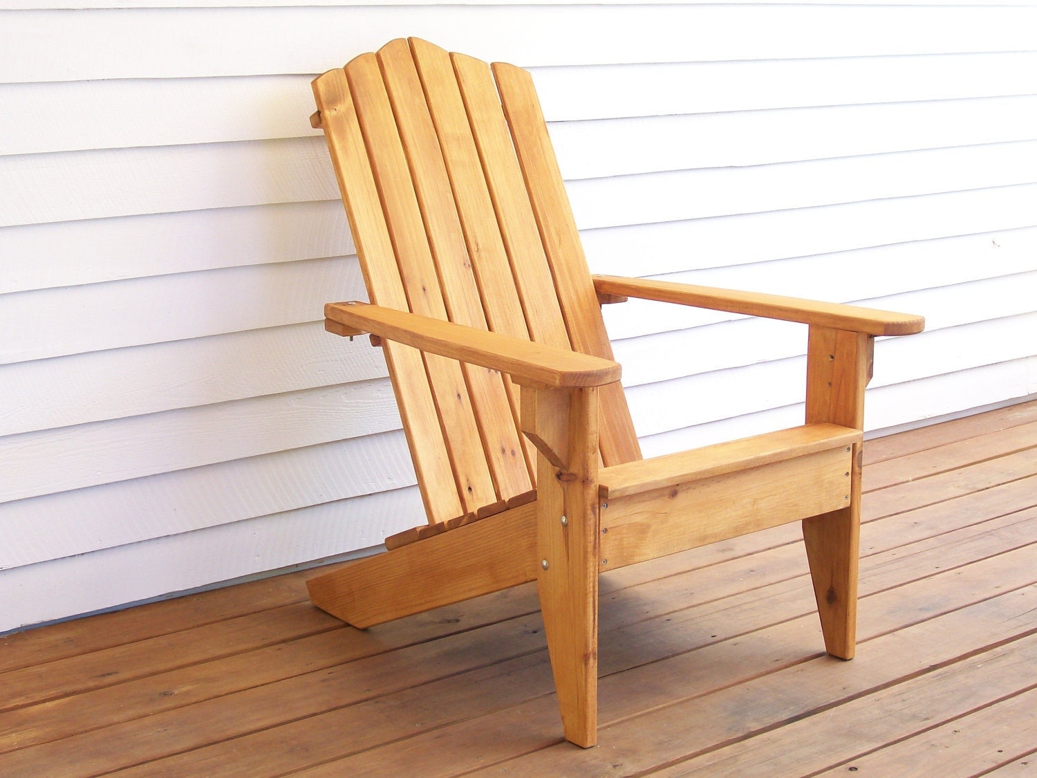 Outdoor Wood Chair Adirondack Furniture Outdoor by HummelCreations