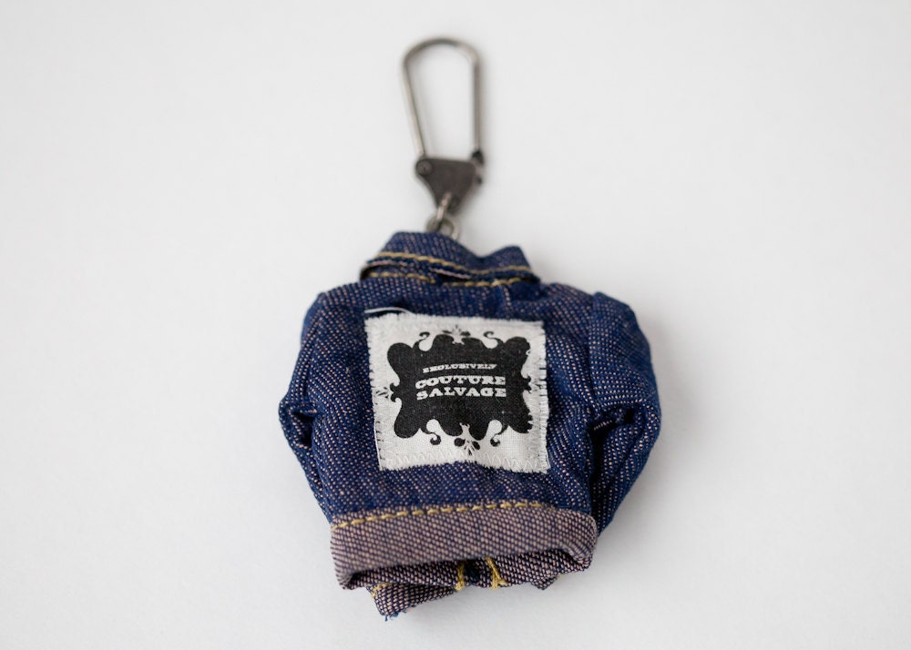 Vintage doll Key Chain Jeans Jacket