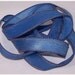 Hand Painted Silk Ribbon Vintage Denim Wrist Wrap Ribbon