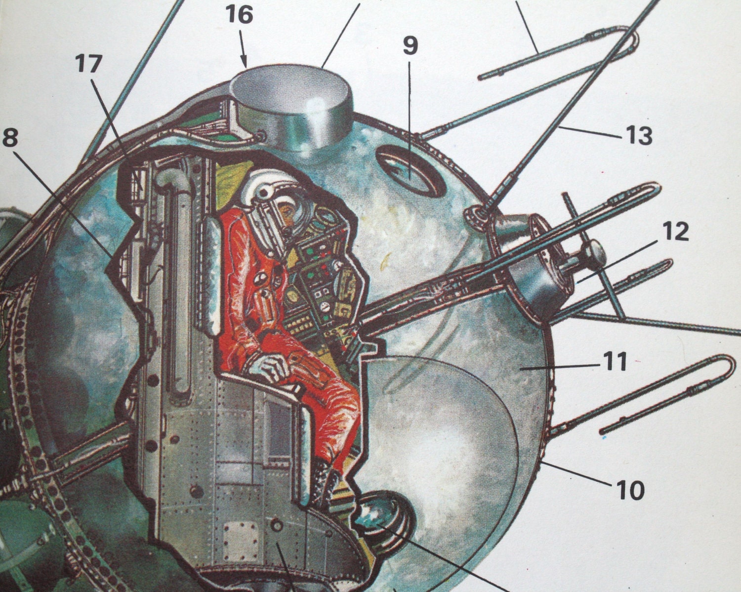1960s Book Manned Spacecraft- Pocket Encyclopaedia of Space-flight by Kenneth Gatland.