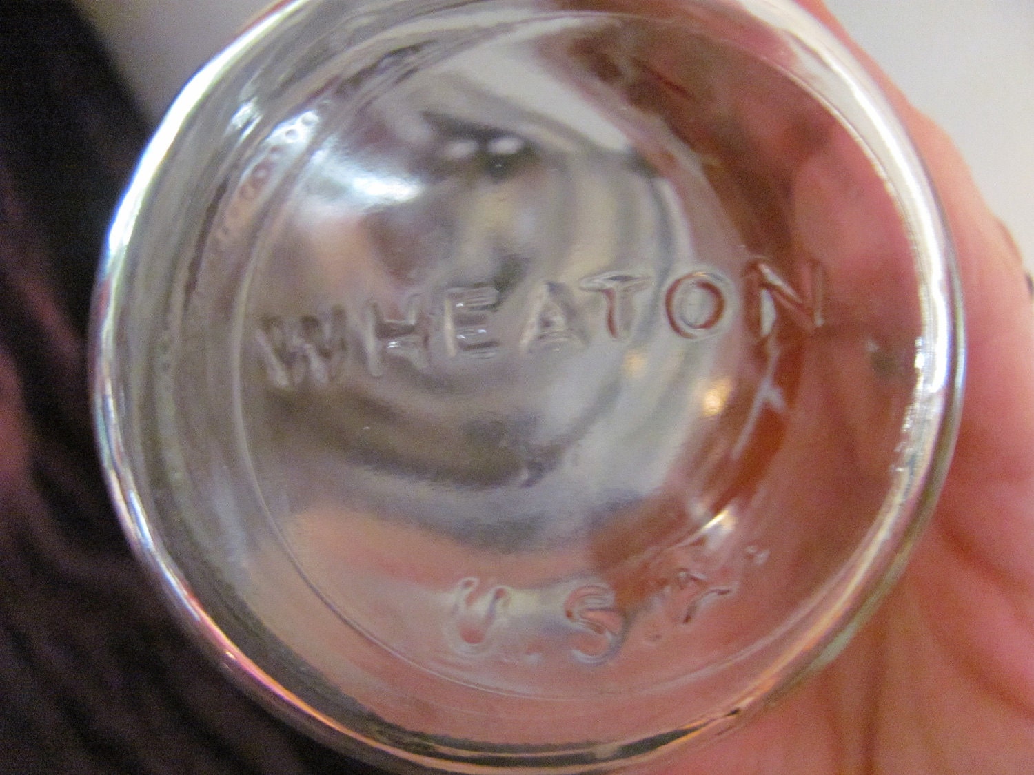 Wheaton Glass Cheese Shaker Red CHEESE Metal Top