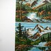 large vintage paint by number pair of (2): mountain landscapes VIBRANT well-done