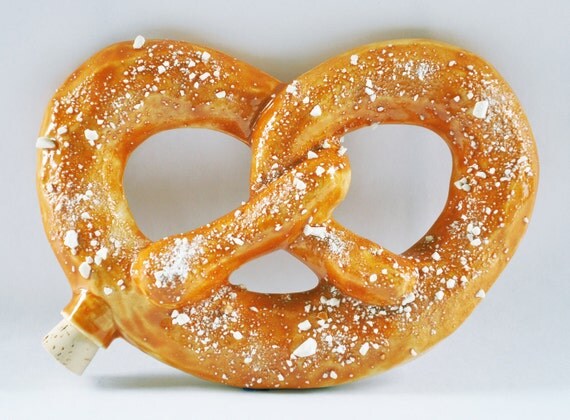 Porcelain Pretzel Flask