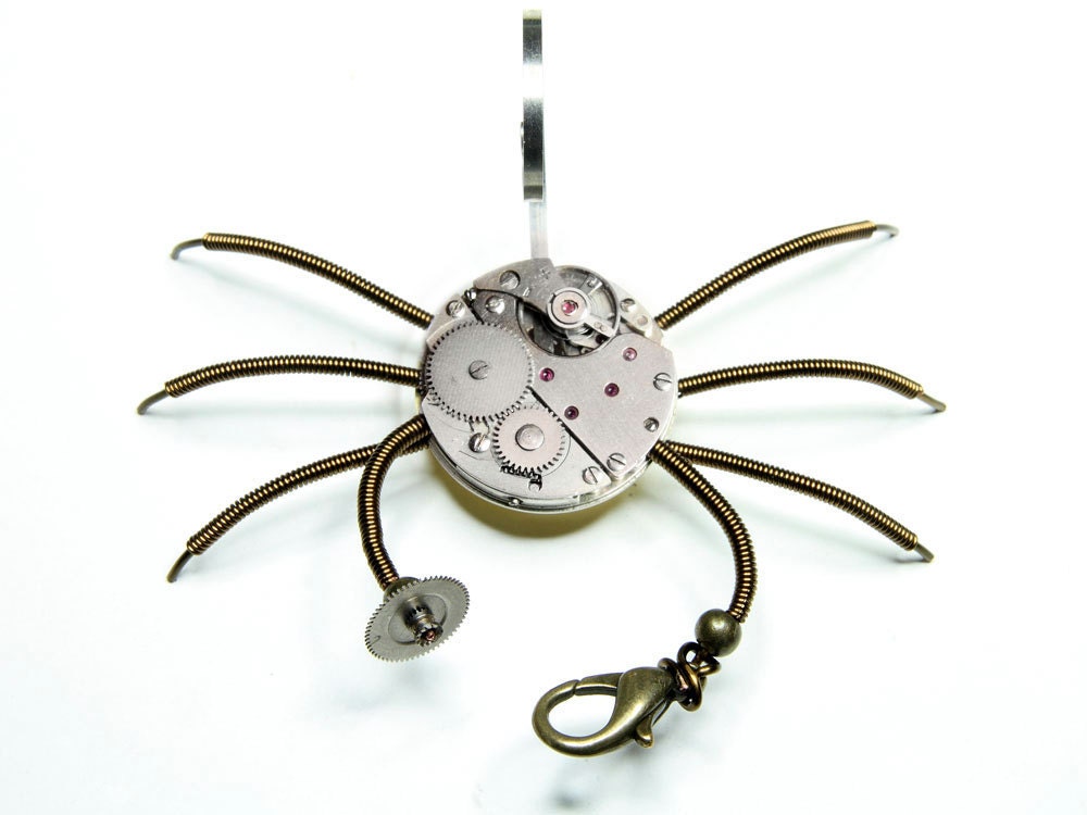 Steampunk Sculpture - Clockwork Sculpture - Steampunk Art - Clockwork Scorpion - Upcycled Watch Movement and Watch Parts