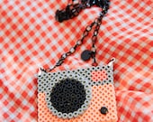 Perler Beads Plastic Camera Necklace OOAK