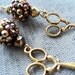 Funky Gold Hair Stylist Earrings