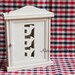 White pony cut out key box key cabinet wood key storage
