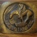 Vintage Cowboy End of the Trail Horse Brass Belt Buckle