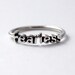 Fearless Ring , 925 Sterling silver ring with Poetic/Inspiring words