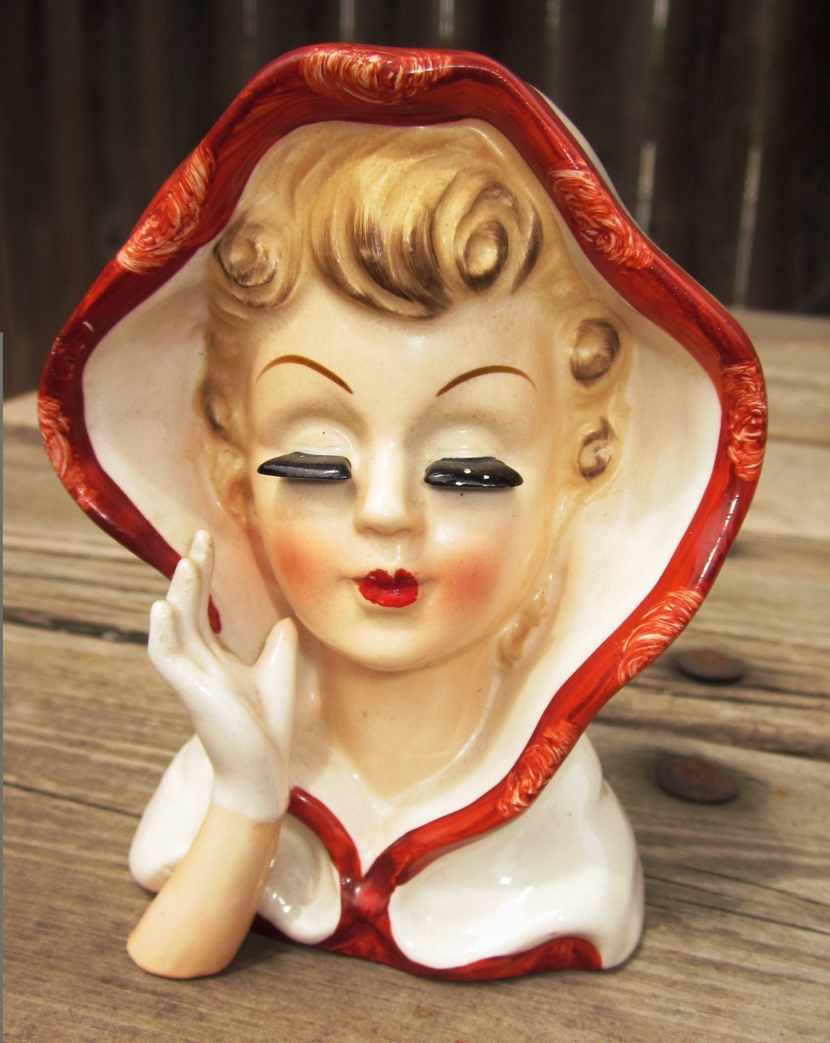 1961 Inarco Lady Head Vase E240 by Artsefrtse on Etsy