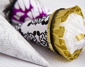 Chic Confetti Cones with Eco-Friendly Biodegradable Confetti