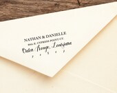 Norman  - Personalized Wooden Stamp - Address