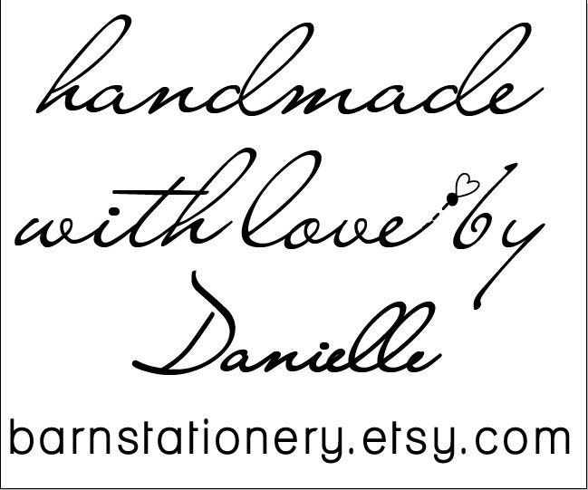 handmade by - Personalized Wooden Stamp - business - website