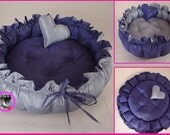 Handmade Pet Dog Cat Pet Bed Pumpkin Style  Waterproof  Cushion Sz 4 Diameter 60 CM