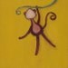 Fernando the Monkey art print - cute animal art, kids room decor