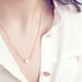 tiny gold heart necklace - delicate necklace - dainty jewelry / gift for her under 20usd