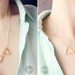 triad - gold triangle necklace - geometric jewelry