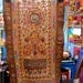 Vintage Indian Tapestry with Mirrors and Colorful Embroidery - Gujarati Bedroom Blessing