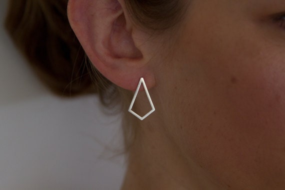 Sterling silver kite studs