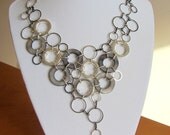 Circles Statement Necklace with matching earrings - Benefits Avon Walk for Breast Cancer