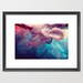 Abstract Photograph Ink and Water 8x12 abstract blue purple modern print fine art photography magenta wall art decor