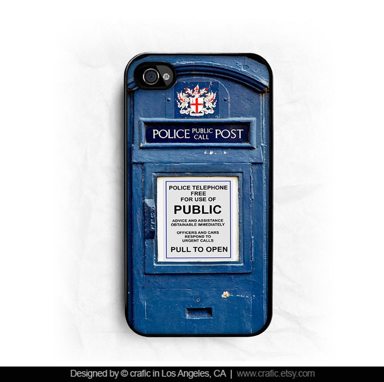 iPhone 4 case iPhone 4s case - British Police Box iPhone Case