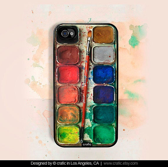iPhone 4 case iPhone 4s case - Watercolor Set iPhone Hard Case