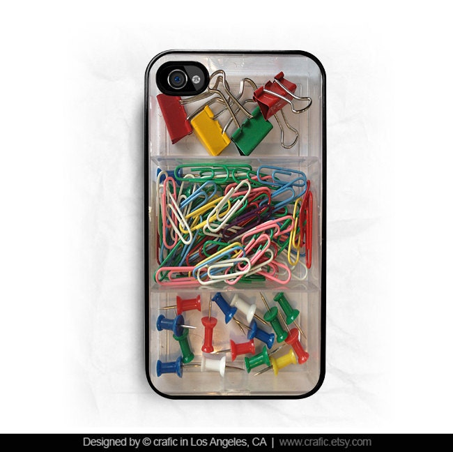 Office Supplies iPhone Hard Case / Fits iPhone 4, 4s