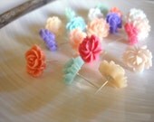 Two Pairs - The Little Candy Rose Shoppe - You Choose - Resin Earrings, Ruffled Roses, Rose Earrings - For bridesmaids, Gift idea