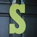 Large Burlap Letters
