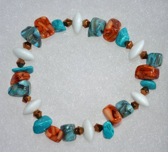 Southwest Turquoise Chip Bracelet