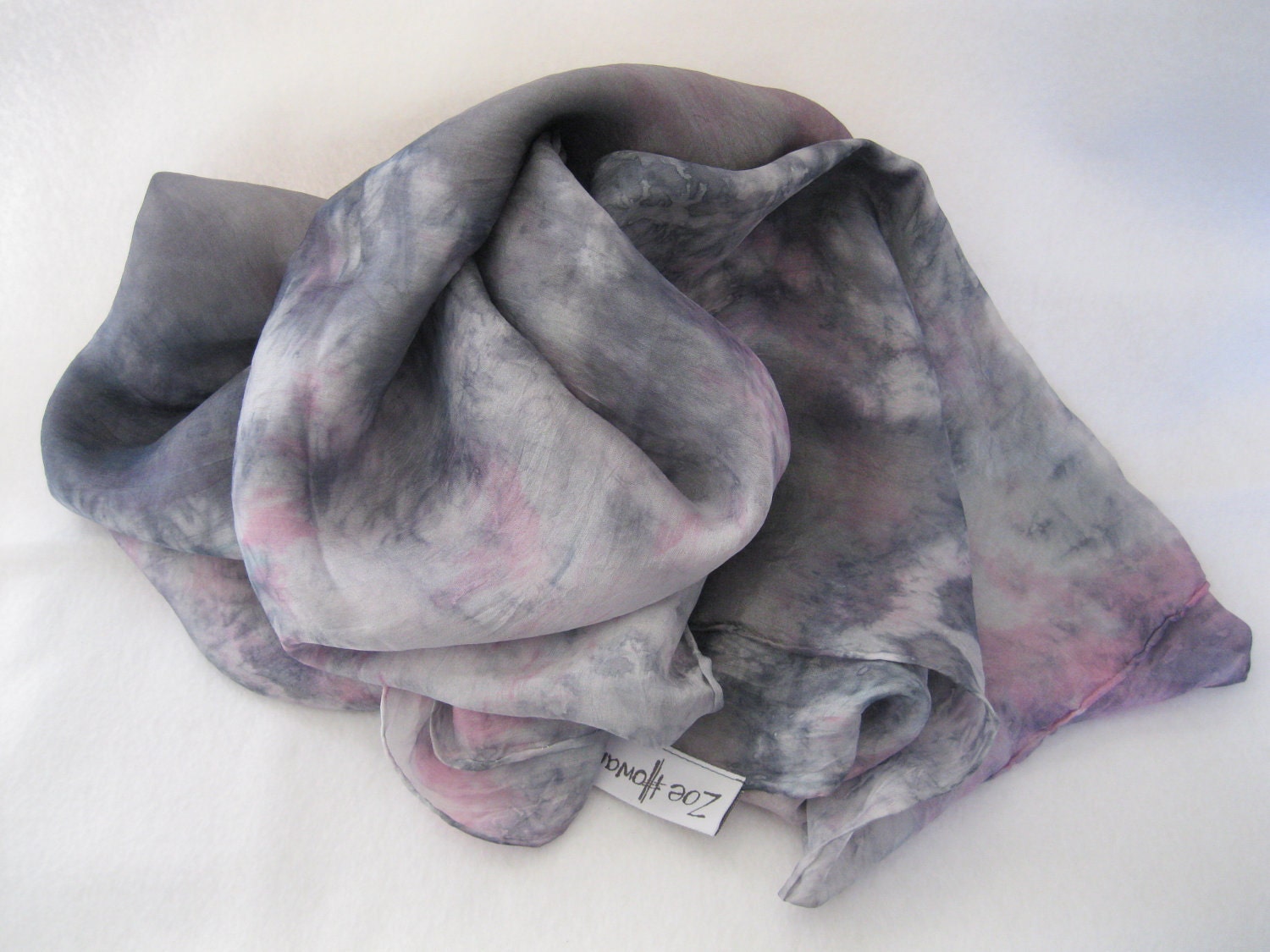 Silk Scarf, Hand dyed using Natural Dyes