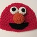 Elmo Hat, Monster Hat, Crochet Baby Hat, Animal Hat, photo prop, red, Inspired by Elmo on Sesame Street
