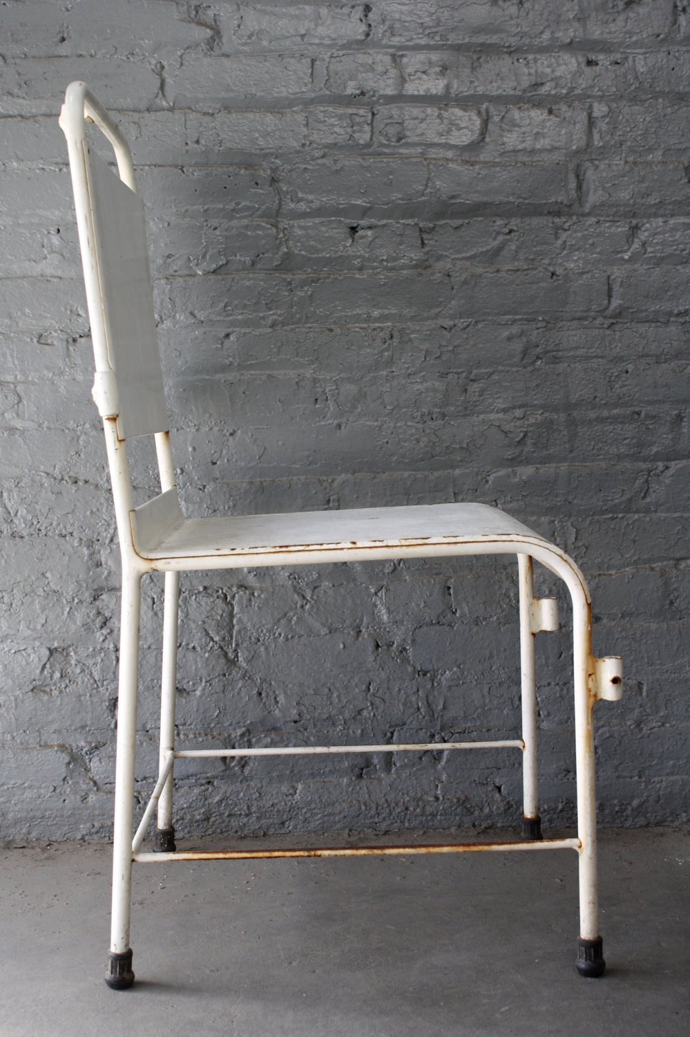 vintage metal doctors chair