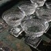 vintage crystal champagne glasses // set of 6