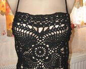 Pattern only - a crochet tank top open back - 2