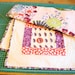 Purple Pink Red Baby Quilt Modern