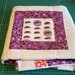 Purple Pink Red Baby Quilt Modern