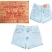 High Waisted Shorts / Vintage Levis / Denim Short Shorts / Summer Wear / size 6 levis